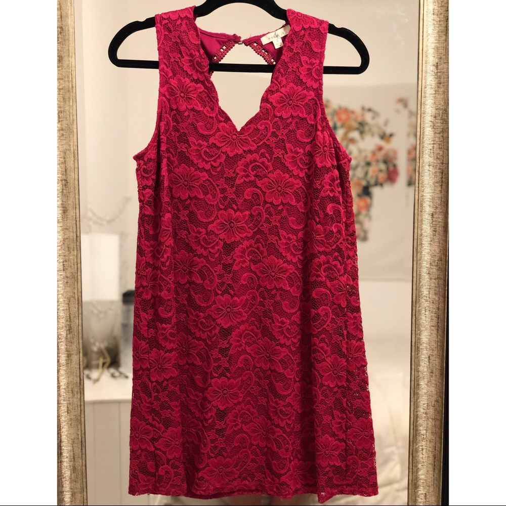 Pink Lace Dress
